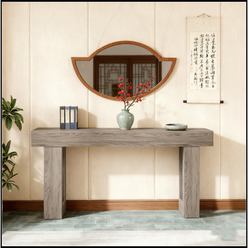 Console 63 pouces Farmhouse, Gris