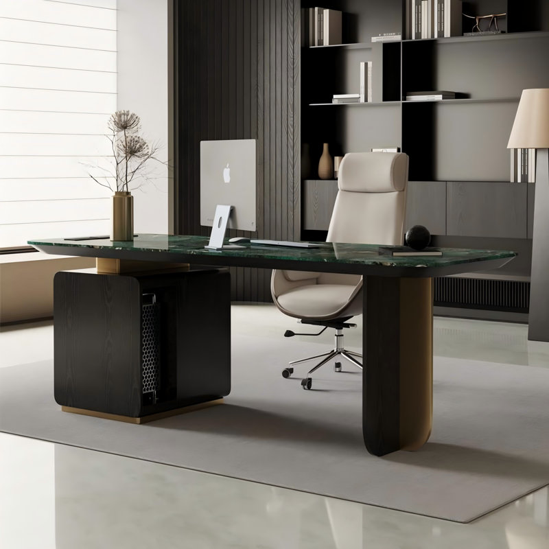 Bureau vert 62,2 po, H 29,53 po x l 62,99 po x P 27,56 po