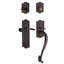 Nostalgic Warehouse Meadows Plate S Grip Handleset with Single Cylinder Deadbolt and Swan Lever-1418061625-1418061628-1418061629