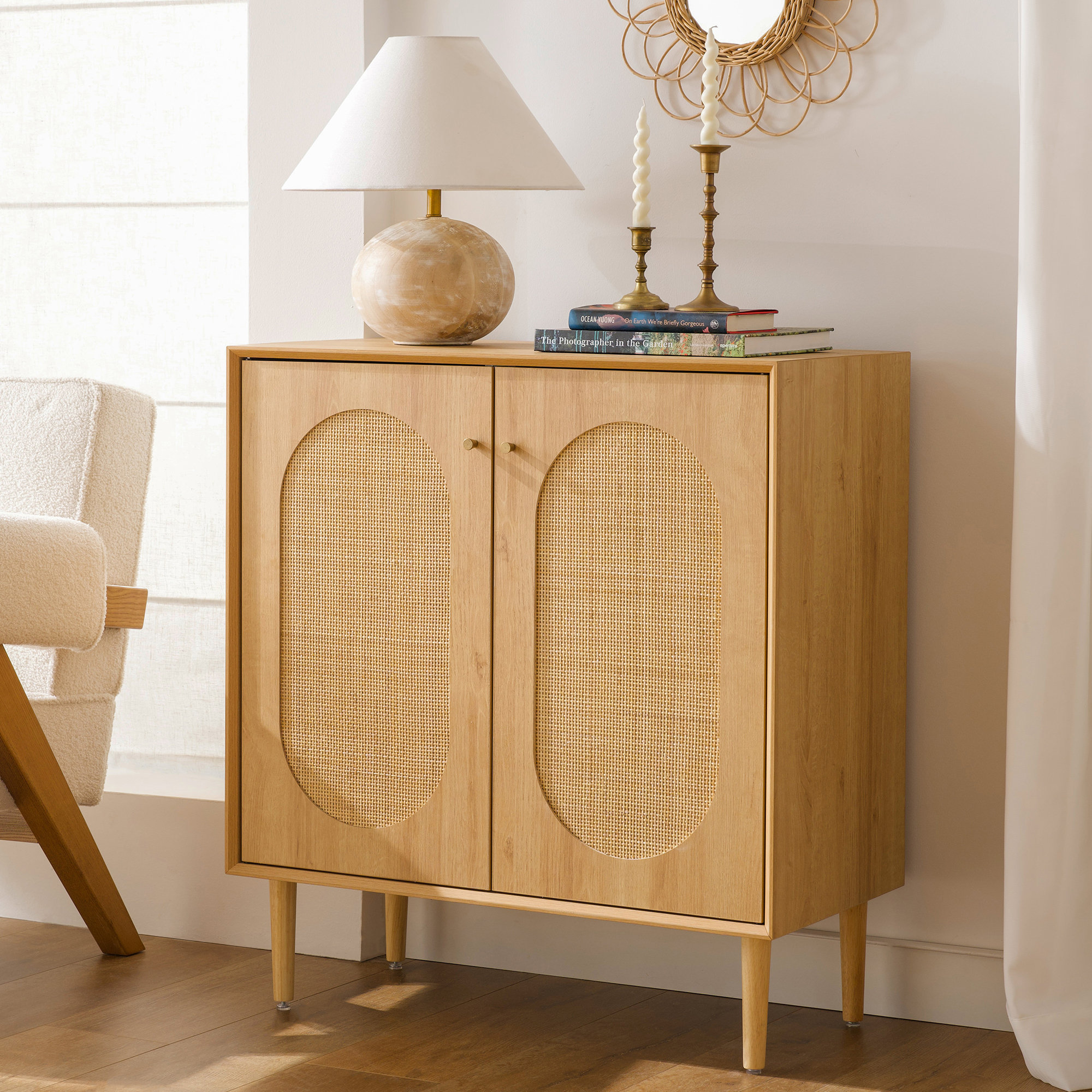 Latitude Run® Guendi Solid Wood Accent Cabinet & Reviews 