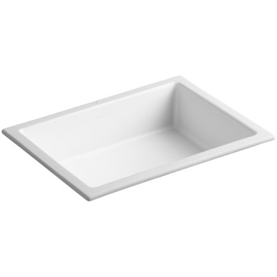 Verticyl Rectangular Undermount Bathroom Sink with Overflow