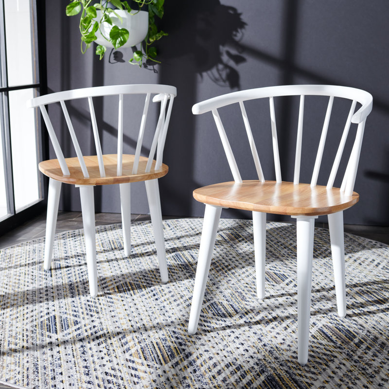 Sheffield Solid Wood Dining Chair, Natural/White