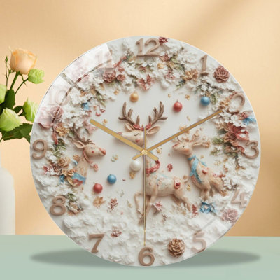 Horloge murale de Noël 12 po