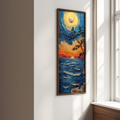 Élégante peinture décorative en panneau de fibres à densité moyenne, 15,8 po x 47,2 po | 100% UV imprimé sur panneau de fibres à densité moyenne de 3 mm avec cadre durable en bois de pin 100% (épaisseur: 0,14 pouce) | Art mural parfait pour le salon, la chambre à coucher et le bureau