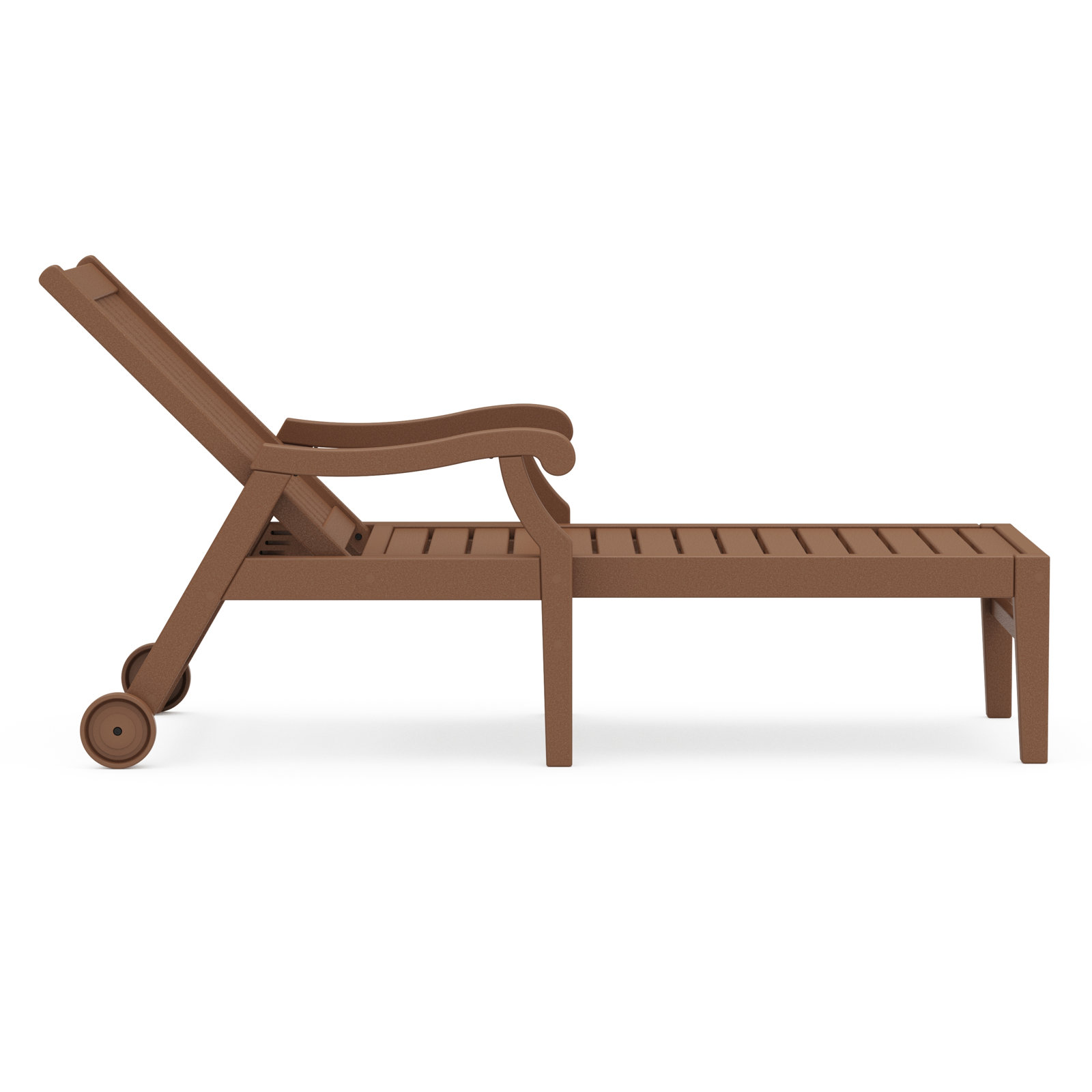 POLYWOOD® Verlyn 30" Patio Chaise Lounge, Teak