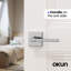  Poignée de porte Quadra Design moderne dissimulé pour (Hall et garde-robe) - Style minimaliste élégant en chrome-114645786