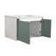 36 '' Wall-Mounted Bathroom Vanity with Ceramic Sink, Bathroom Vanity with Door