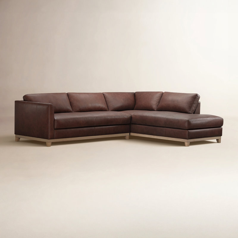 Jacobs 2 - Piece  Genuine Leather Sofa & Chaise