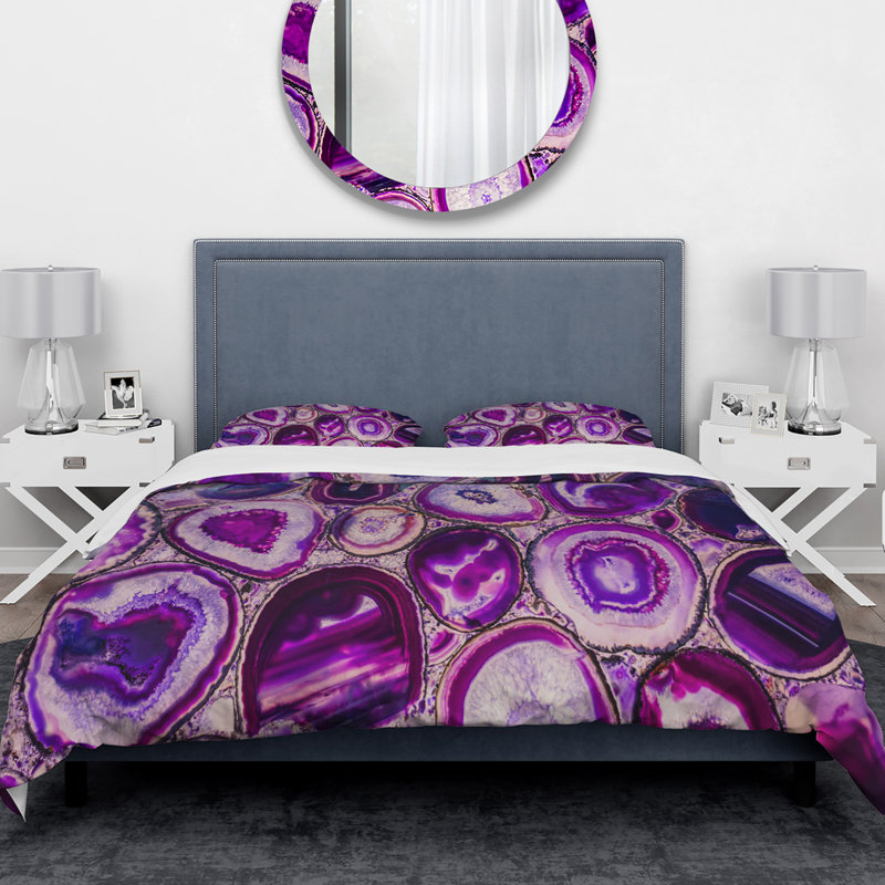 Modern & Contemporary Abstract Duvet Cover, King Duvet Cover + 2 Shams