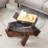 Bridgeview Glass Top Single Coffee Table-816046911