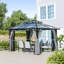 Abri de jardin pour patio en métal en aluminium mesurant l 12 pi x P 10 pi-89677429-89677428