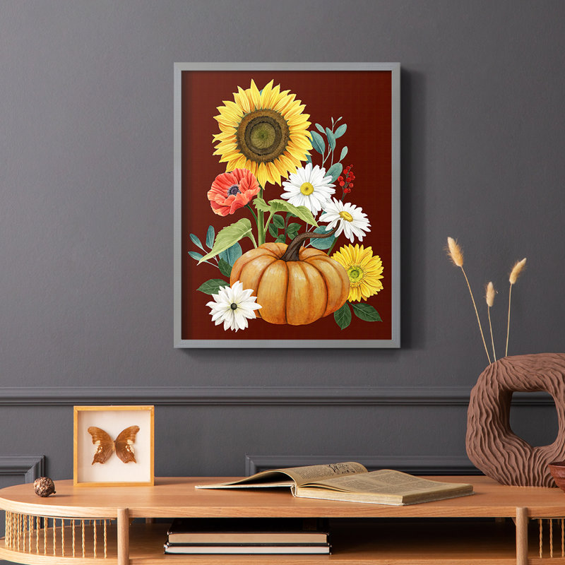 «Beautiful Fall II», reproduction encadrée - bois massif, Gris, H 10 po x l 8 po