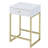 1-Drawer Side Table White Coffee Table Modern Coffee Table