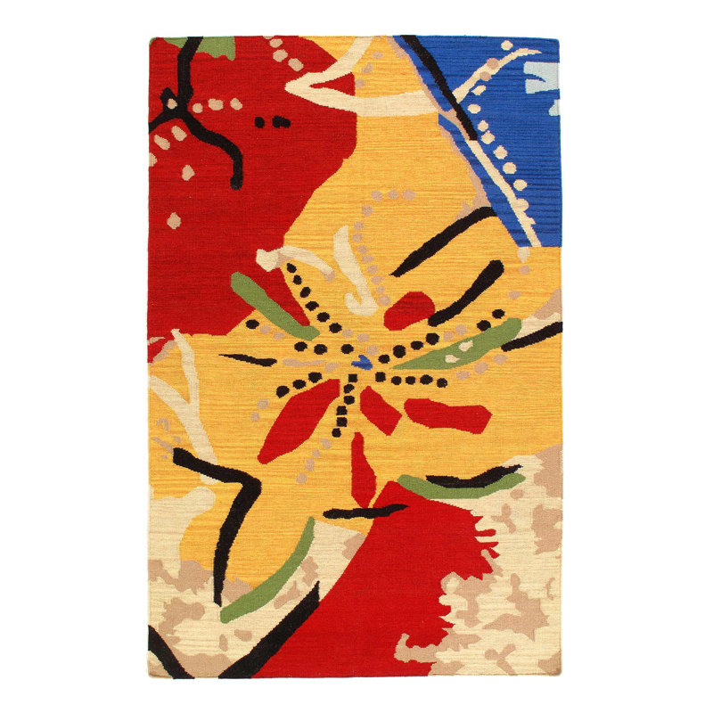 Tapis rouge / or / bleu Wynnell