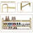 2 Tier Shoe Rack Made of Metal, Exquisitely Designed for Closets and Entryways-237254442