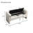 Modern Teddy Bed End Bench with Arms and Storage, Comfy Upholstered Foot Rest Stool for Living Room and Bedroom-851300112