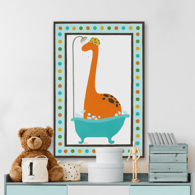«Chen-a-Dub Dino I», reproduction sur toile tendue, H 12 po x l 8 po x P 1,5 po