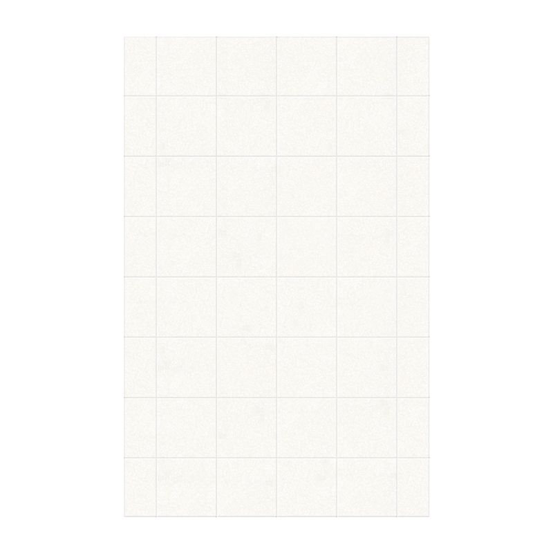 62 W 0.25 D 96 H Glue Up Solid Surface Wall, Tahiti White