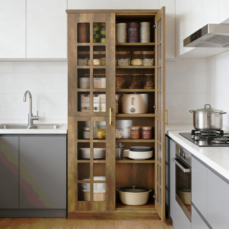 Tall Storage Cabinet,Spacious Kitchen Pantry,Kitchen Cupboard