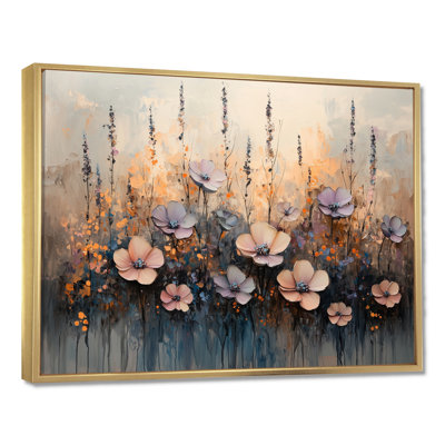 Fantaisie champ de lavande et de plantes grasses - Art mural sur toile