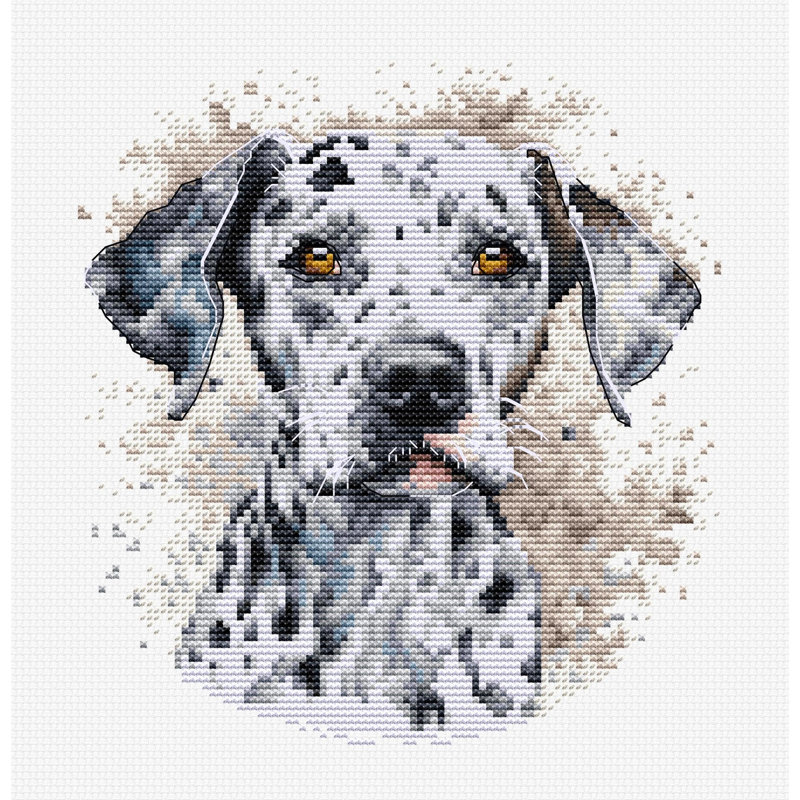 The Dalmatian Counted Cross-Stitch Kit by Luca-S BC208l