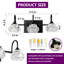  Luminaire de salle de bain 3 lumières noir avec abat-jour en cristal pour salle de bain, salle d'eau et miroir de meuble-lavabo-774383776-774383782