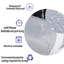 Rideau de douche simple de couleur unie + crochets-925235645-829900095
