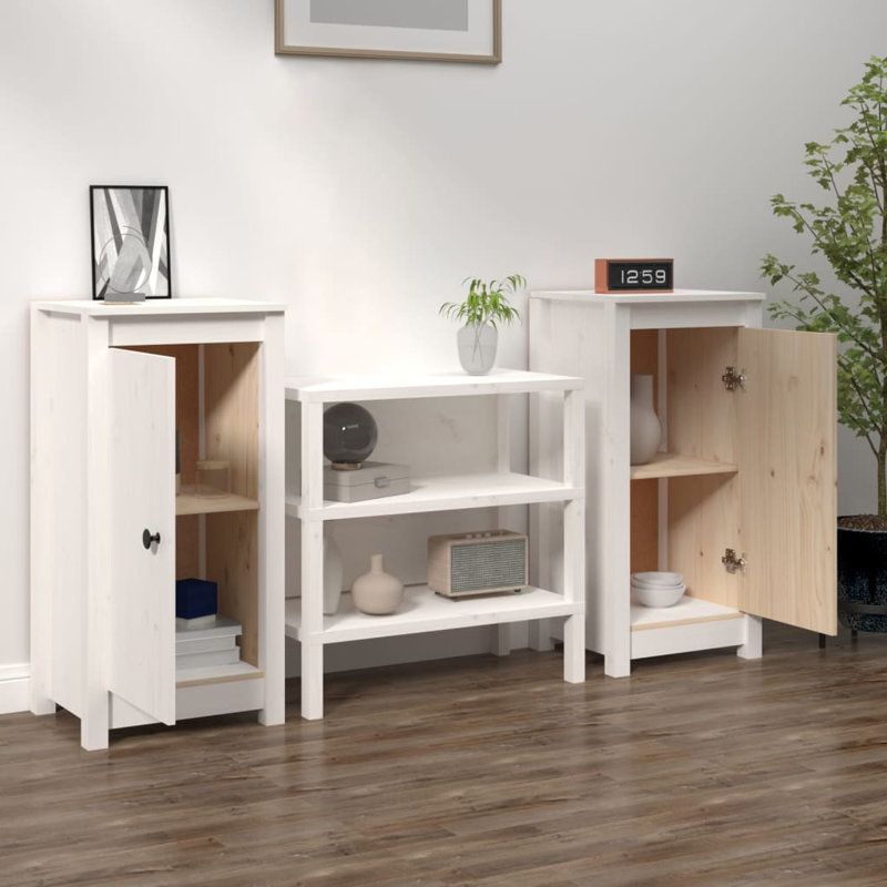 17 Stories Sideboards 2 Pcs_2, White