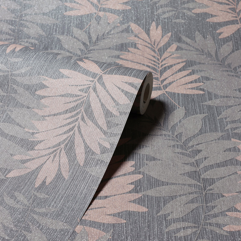 Papier peint Bernis Slate Palm Leaf