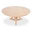 Casual Round Solid Oak Dining Table-1458034134-1458034128
