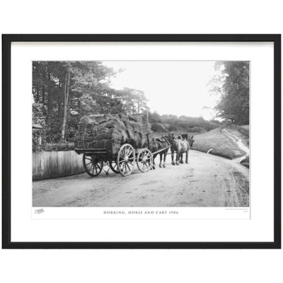 Dorking, Horse and Cart 1906 1 Piece Single Picture Frame Wall Art