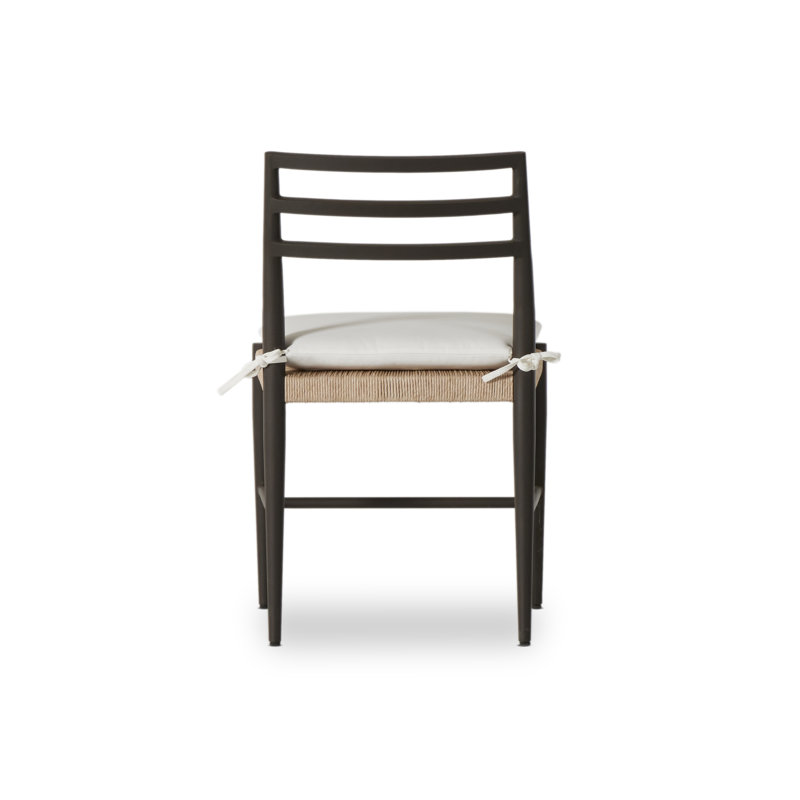 Aluminum Outdoor Dining Side Chair with Cushion