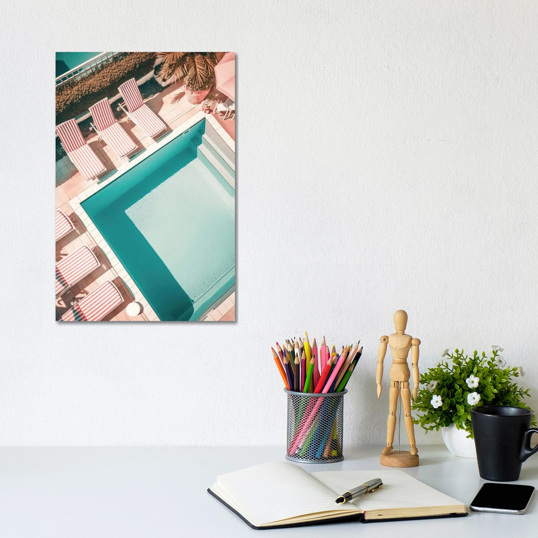 Pink Swimming Pool von Grace Digital Art Co - Gallery-Wrapped Canvas Giclée on Canvas