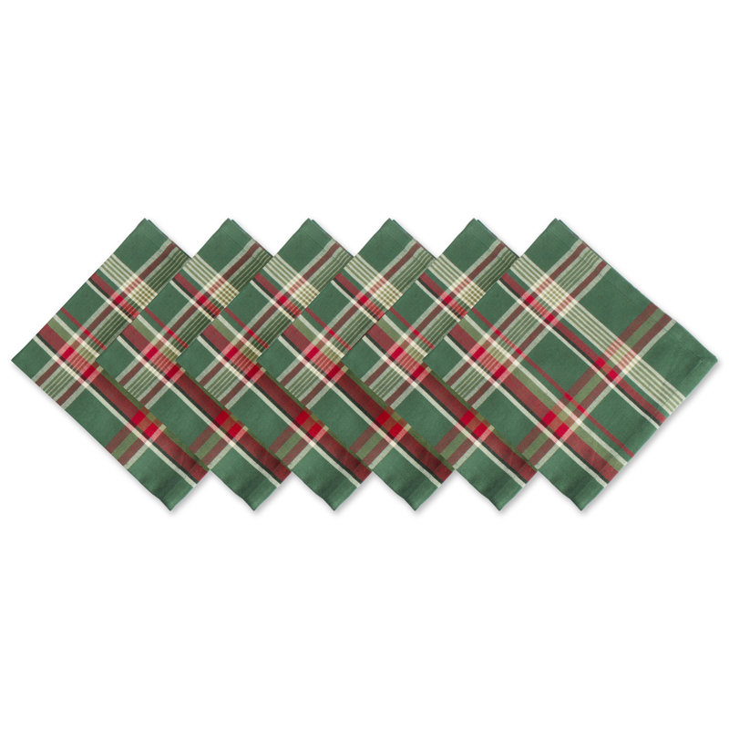 Ensemble de serviettes 6 pièces Murrow, Vert foncé
