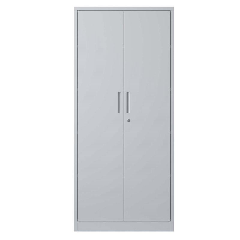 Armoire de rangement en métal 71 "H, Blanc