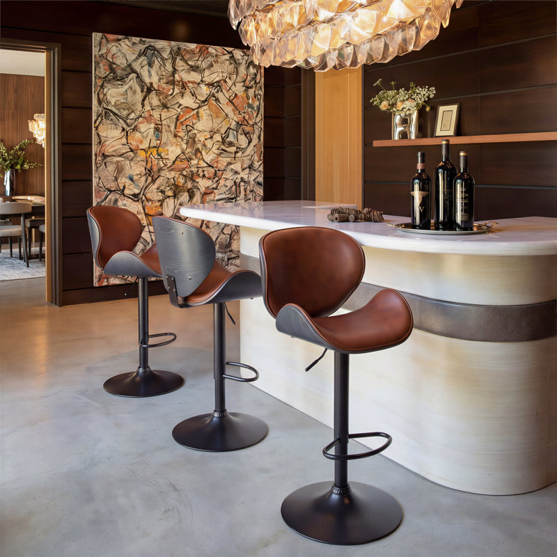 Tabouret Meyane - brun, Brun