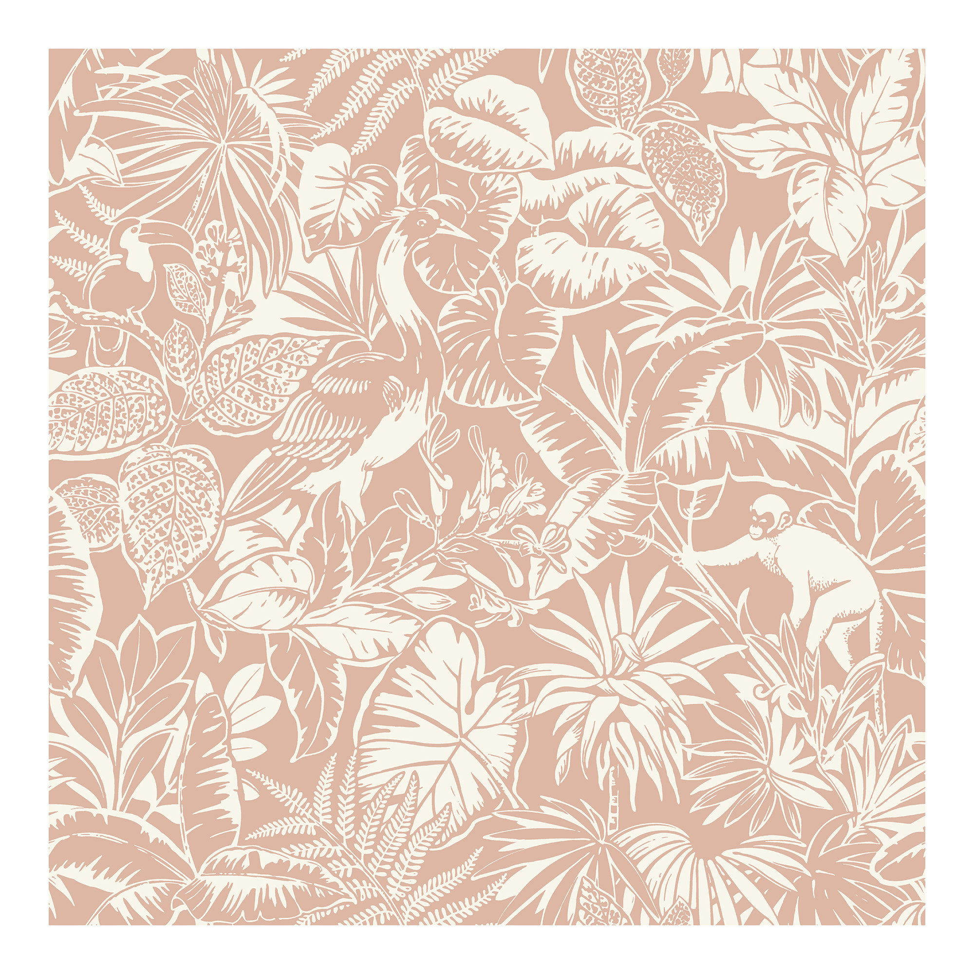 Cheri Floral Wallpaper, Pink