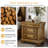 26" Wide Classic Solid Wood 3-drawer Nightstand, Tan-121977401