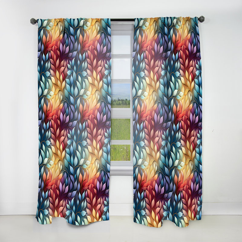 Inner Balance Pursuit Mediation I - Abstract Curtain - Velvet Room Darkening - 1 Panel, 52" W x 120" L