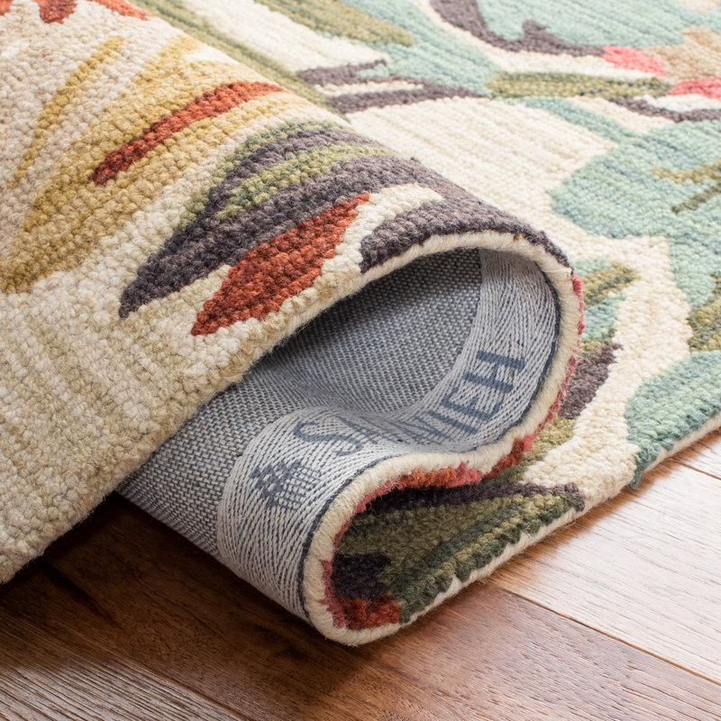 Tapis floral en laine touffeté à la main Arber Jardin, Runner 2'3" x 7'