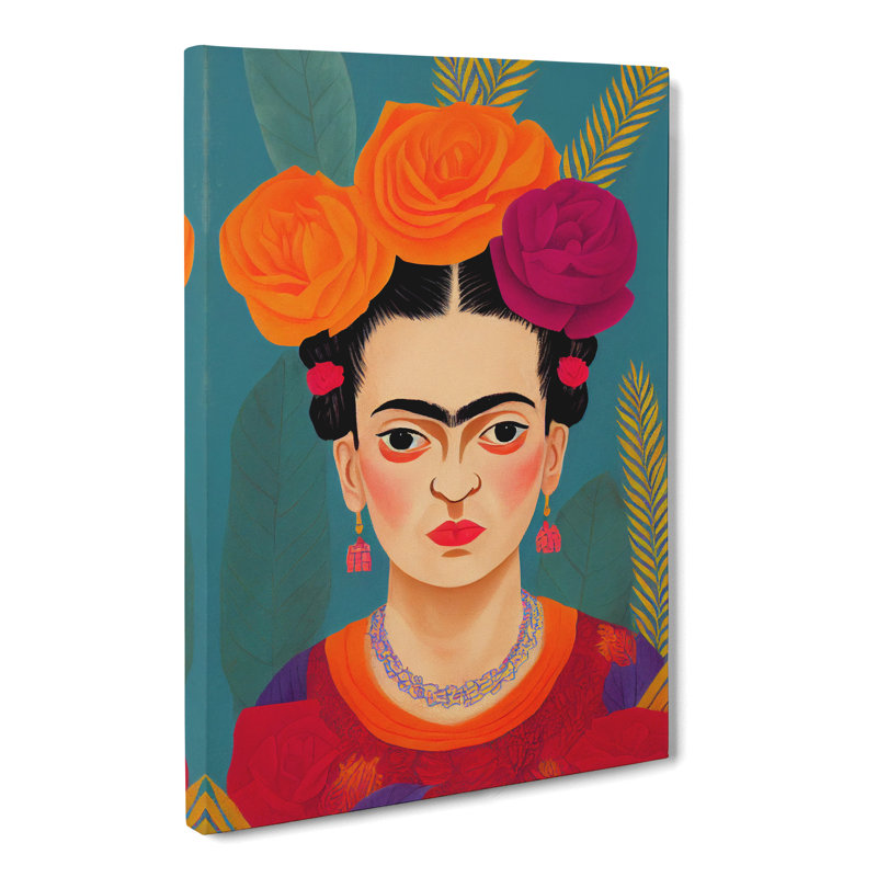 CAN-V0523-1061X Frida Kahlo - Wrapped Canvas Print, 76cm H x 50cm W x 3cm D