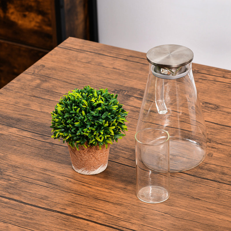 Configuration de table à 4 comptoirs, design industriel en noyer avec repose-pieds, fabrication en métal robuste, barre peu encombrante pour 4