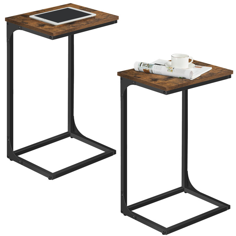 Alizon Pedestal End Table, Brown
