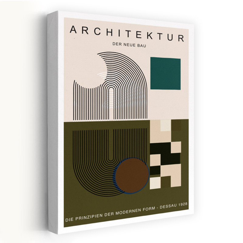 Art contemporain contemporain, architecture géométrique abstraite, H 12 po x l 8 po