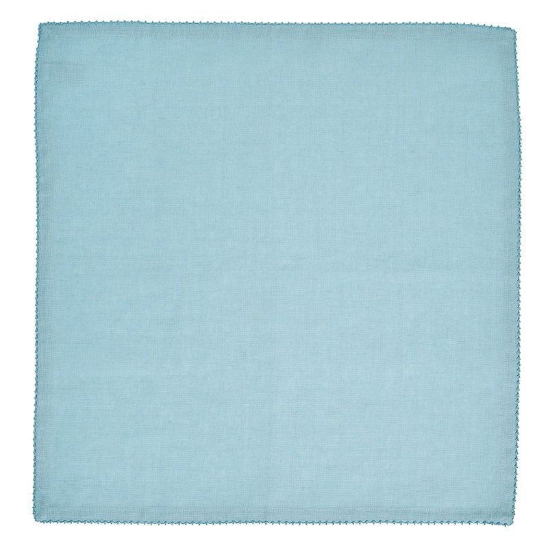 Berry Scallop Napkin, Light Blue
