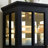 Vintage Black Glass High Cabinet With Classic Grid Design, Adjustable Shelf Space, And Included Lighting For Living Room Interior Shelving, Home Showcase-121158872