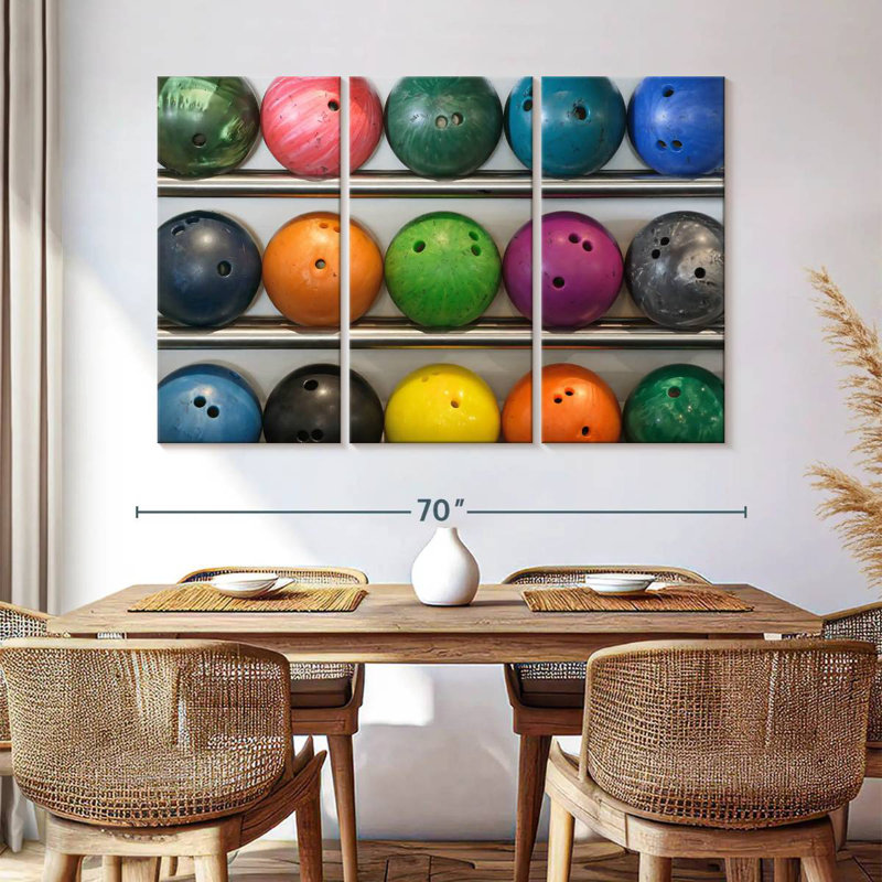 Sireci Bowling Balls, 42" H x 65" W