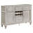 Keymari 4-drawer Sideboard Buffet Cabinet Silver Oak