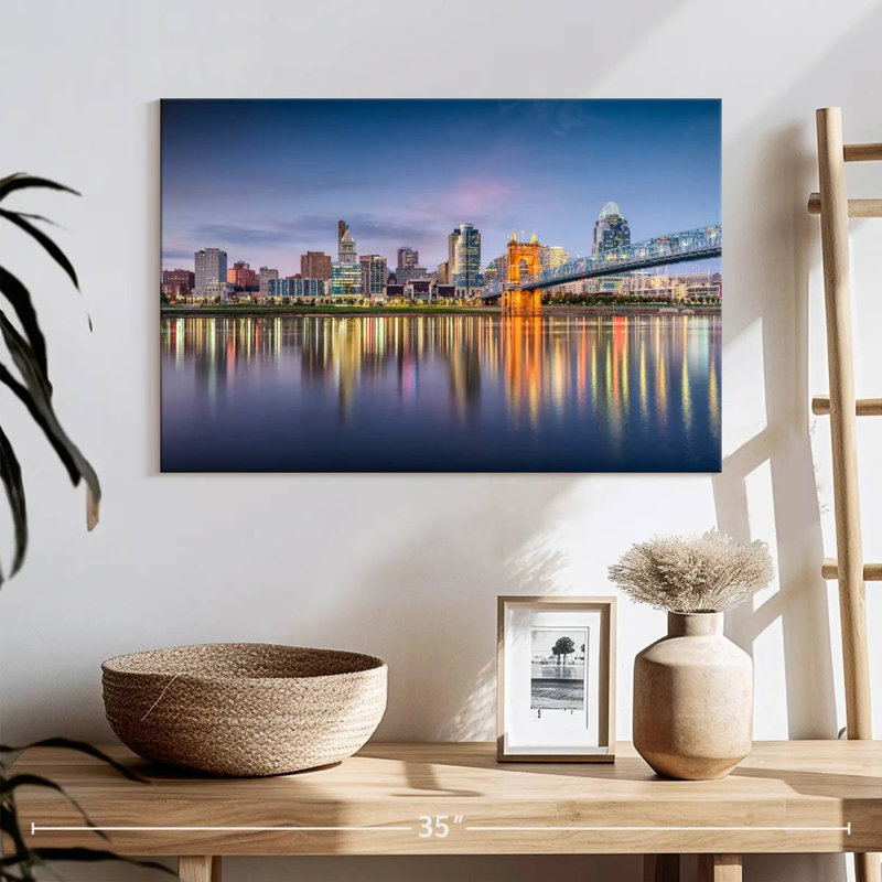 Hannes Cincinnati City Skyline, H 16 po x l 24 po