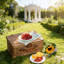 Light Picnic Cooler Basket - Complete Service For 2 With Storage Compartment-947003810-947003811